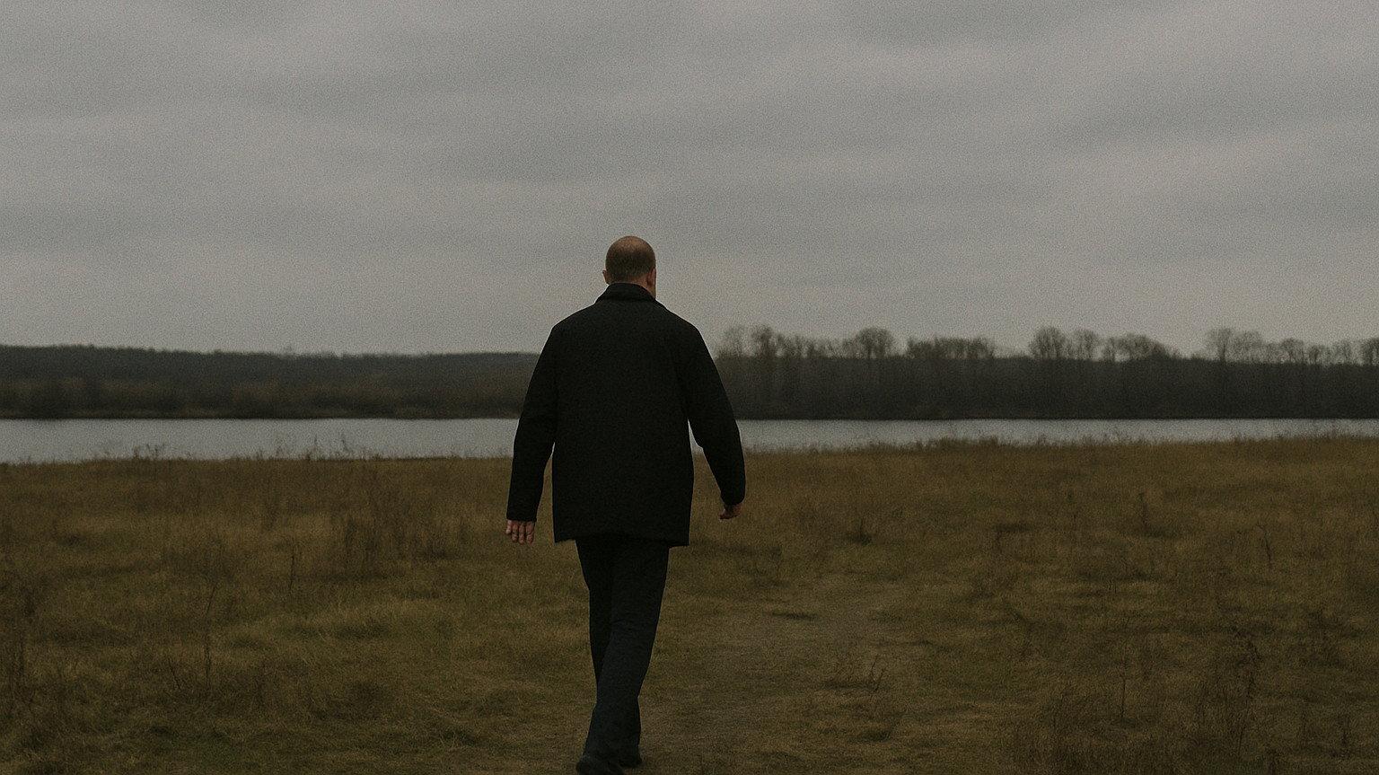 The Man Walking to the River